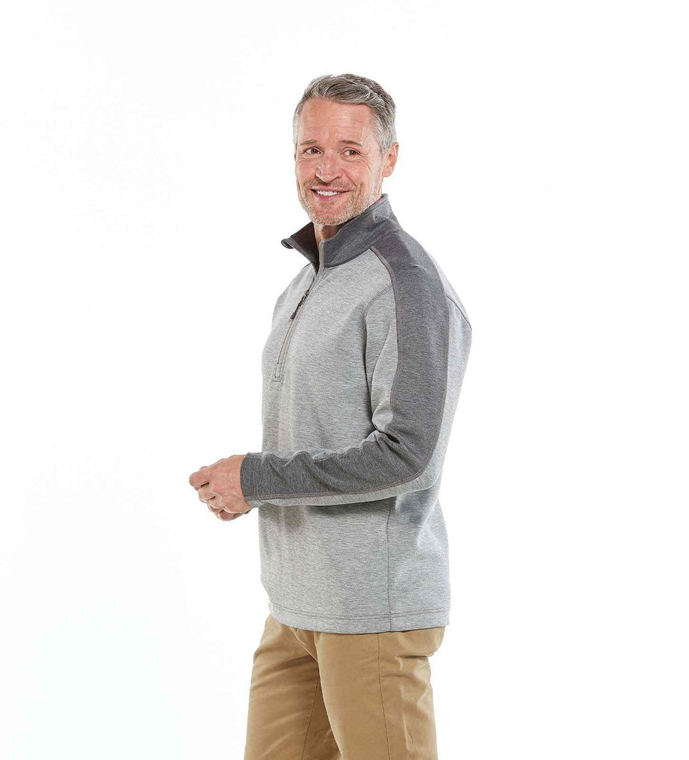 Men's The Collaborator Light Heather Grey & Black 1/4 Zip
