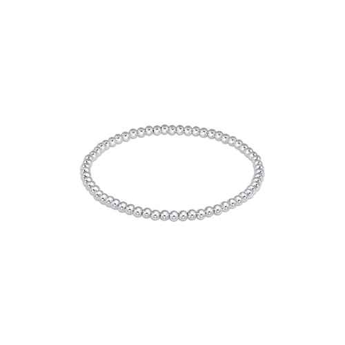 Classic Sterling 3mm Bead Bracelet
