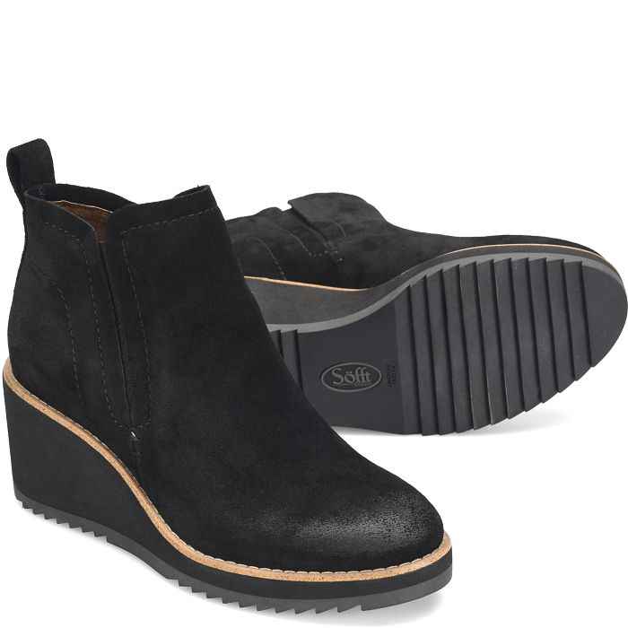 EMEREE BLACK WEDGE BOOT