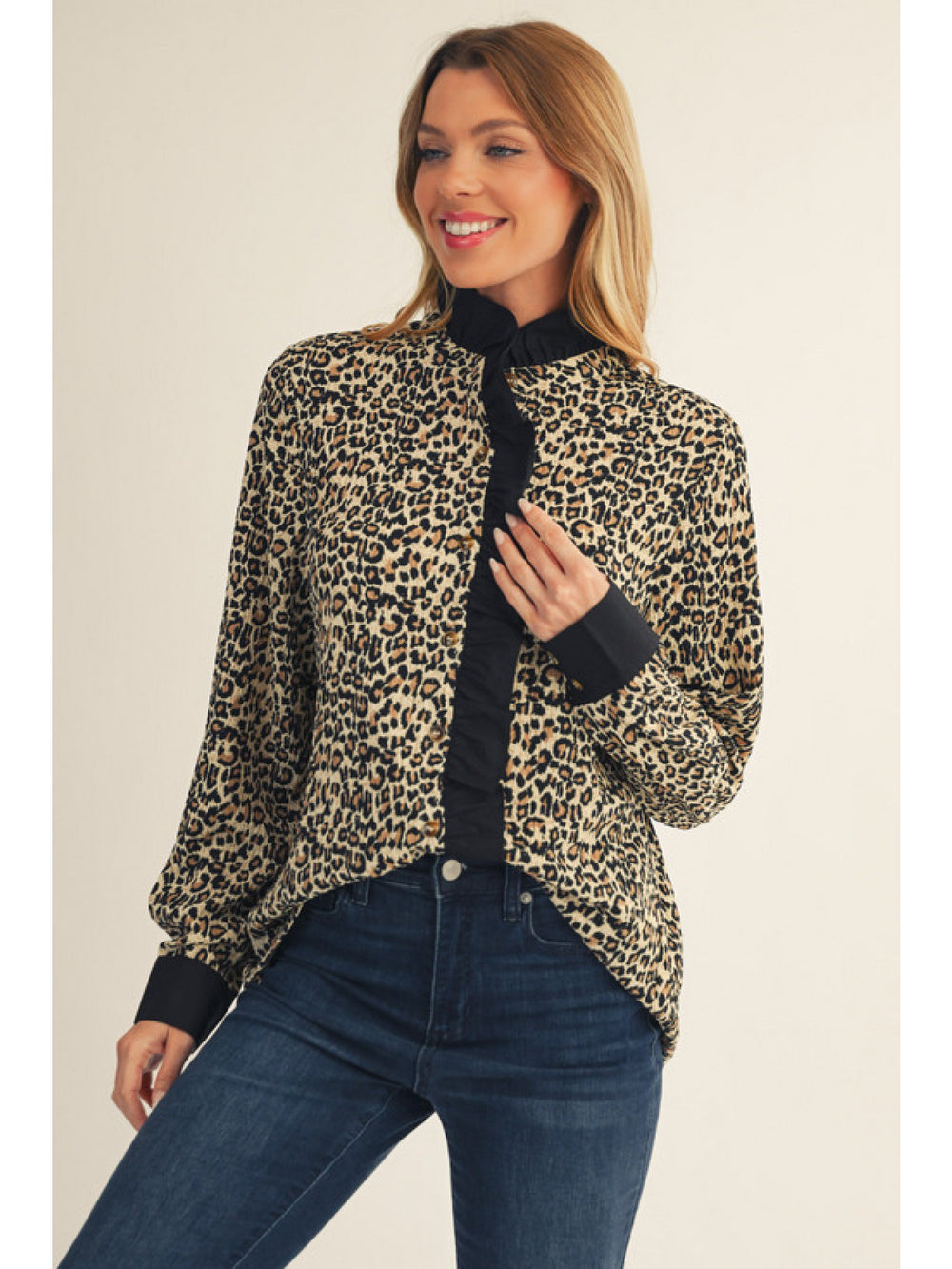 HOPE LEOPARD PRINT SHIRT
