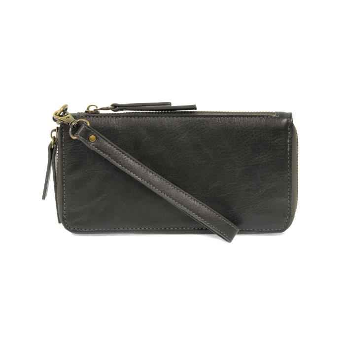 Hematite Chloe Zip Around Wallet Wristlet
