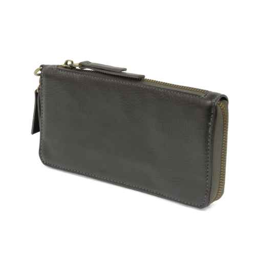 Hematite Chloe Zip Around Wallet Wristlet
