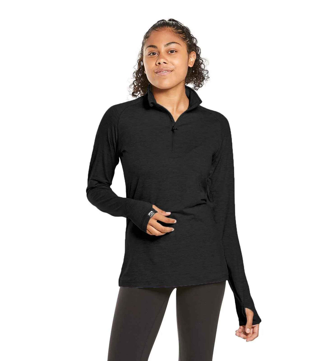 BLACK PACESETTER 1/4 ZIP