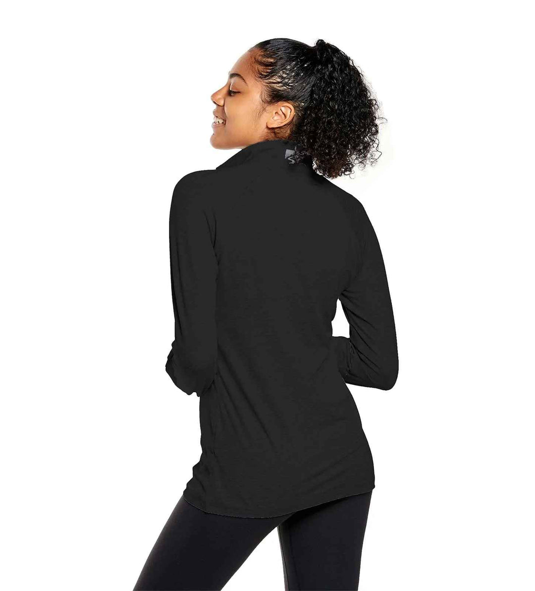 BLACK PACESETTER 1/4 ZIP