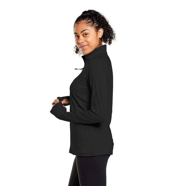 BLACK PACESETTER 1/4 ZIP