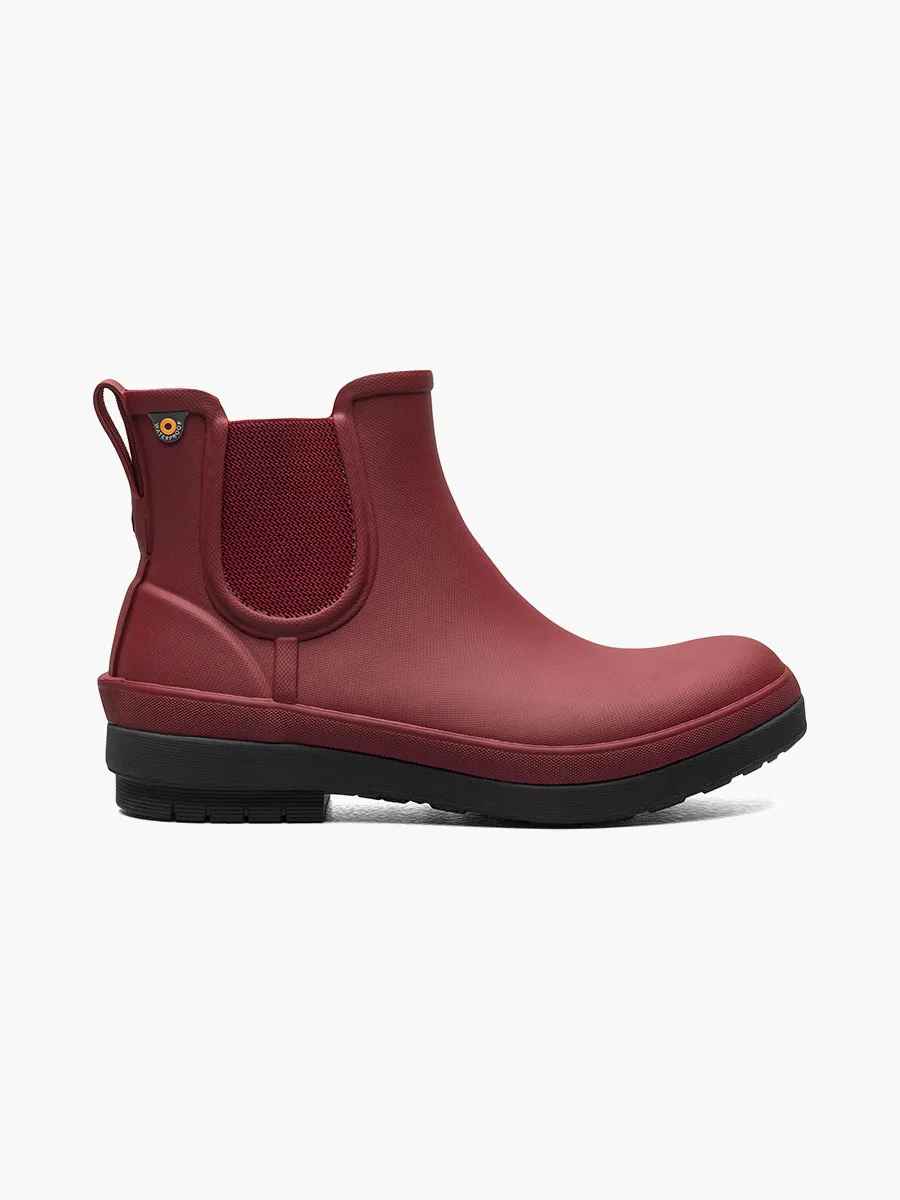 Amanda Plush Cranberry Slip On Boot