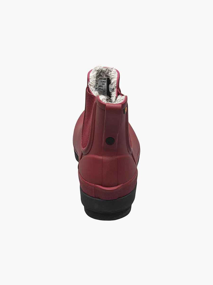 Amanda Plush Cranberry Slip On Boot