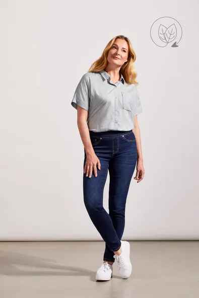 Audrey Deep Ocean Pull On Jean