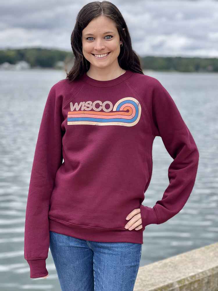 RETRO WISCO CREW SWEATSHIRT