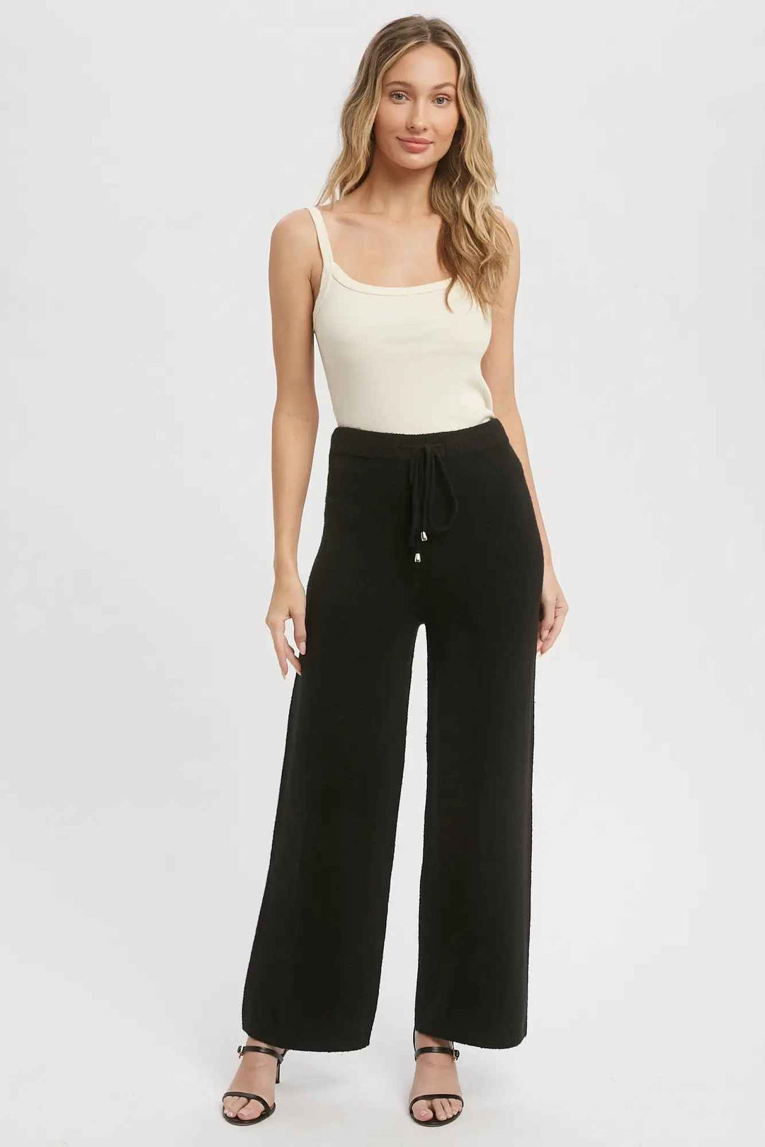 Black Lounge About Drawstring Pants