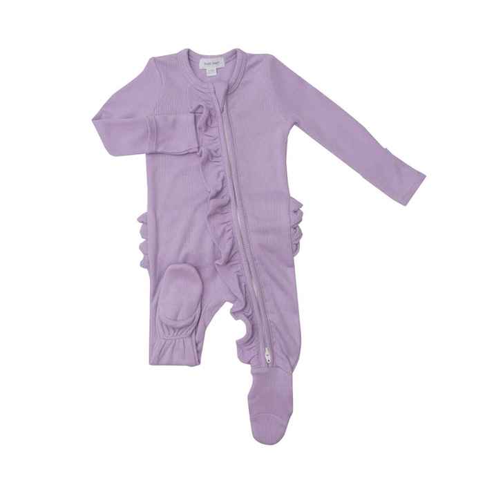 Orchid Bloom 2 Way Ruffle Zipper Footie