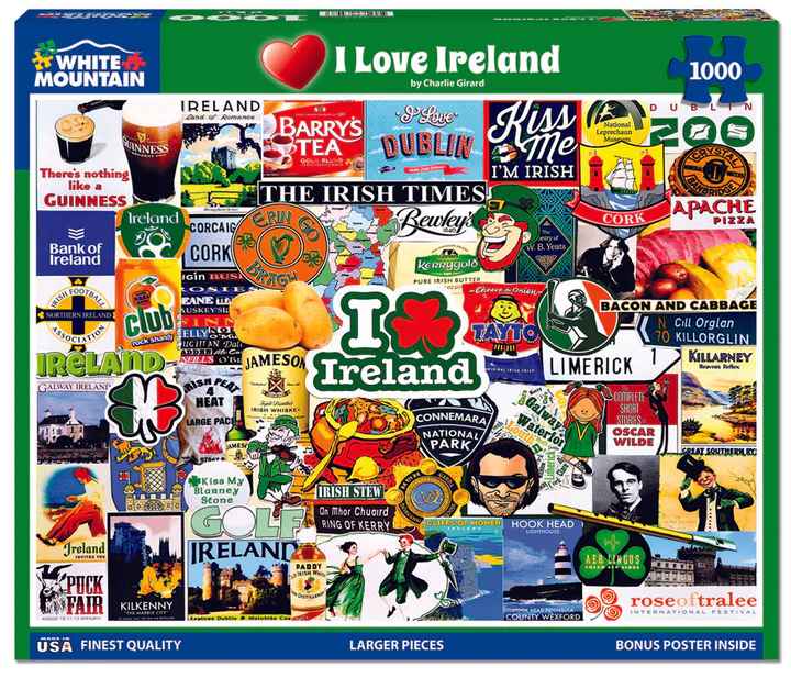 I Love Ireland 1000 Piece Puzzle