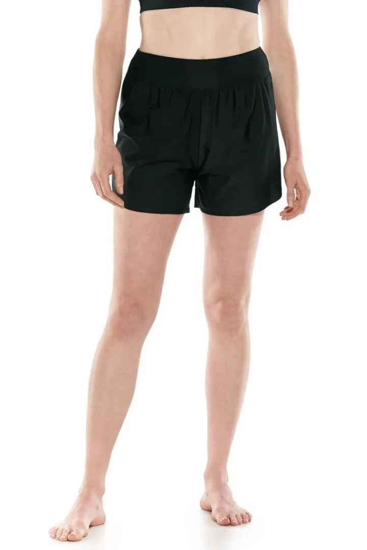 BLACK RIPPLE SHORTS