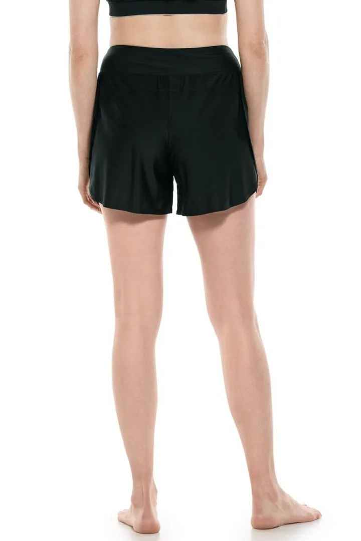 BLACK RIPPLE SHORTS