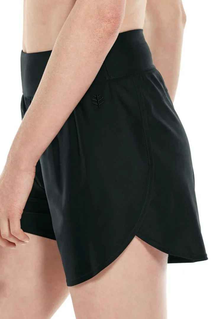 BLACK RIPPLE SHORTS