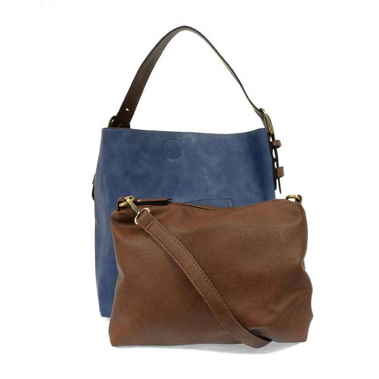 Celestial Blue Hobo Bag With Coffee Handle