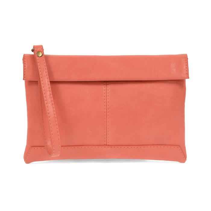 Bright Coral Kiara Foldover Convertible Crossbody