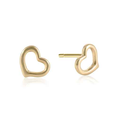 GOLD LOVE STUD EARRINGS