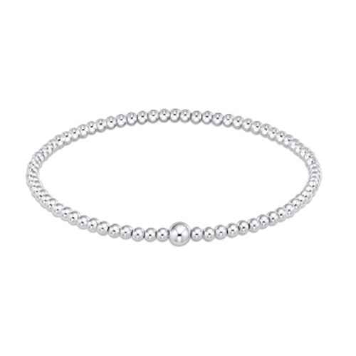 Classic Sterling 3mm Bead Bangle Bracelet