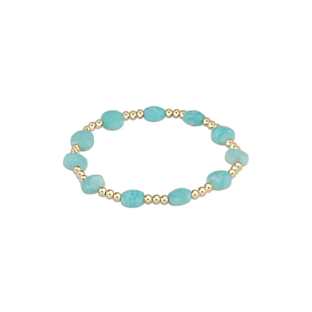 Enewton Extends - Amazonite Admire Gold 3mm Bead Bracelet
