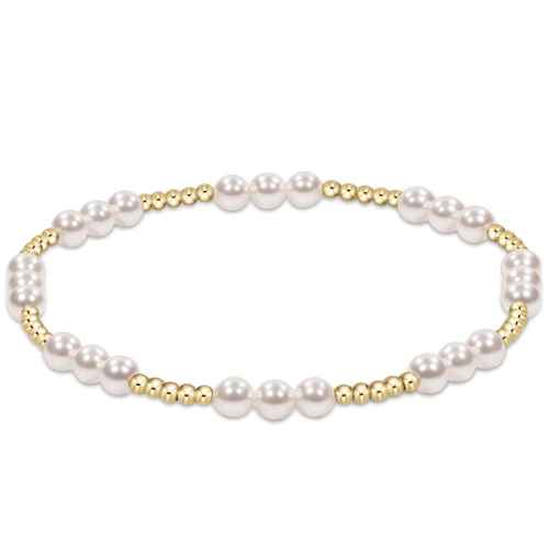 Extends - Pearl Classic Joy Pattern 4mm Bead Bracelet