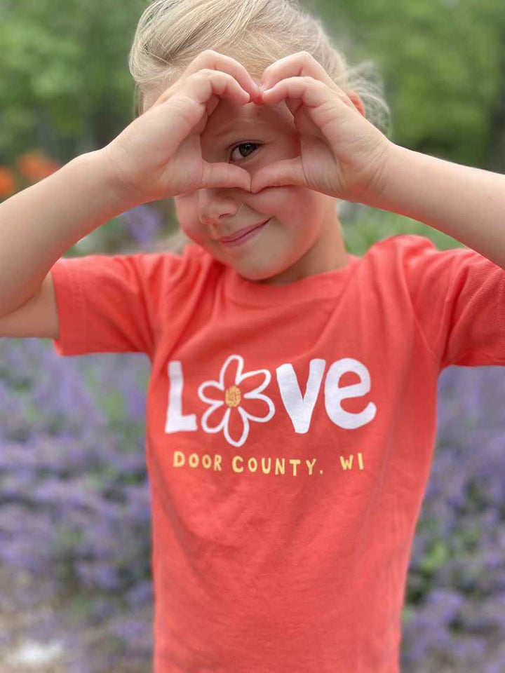 Kids Door County Daisy Love Crusher Tee