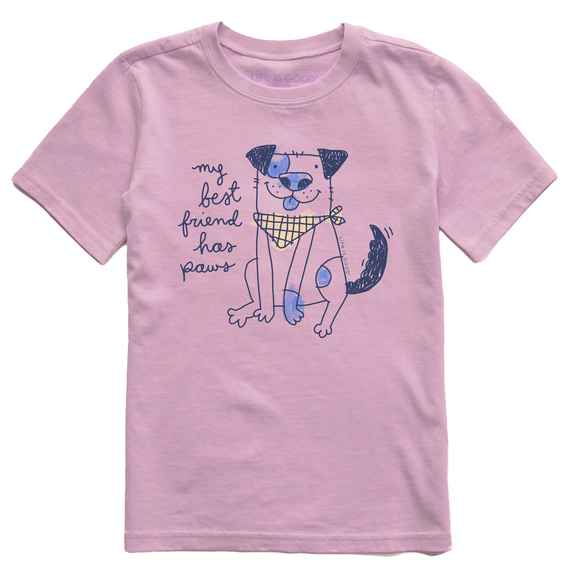 Kids My Best Friend Has Paws Crusher Tee