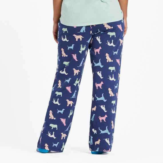 Colorful Dog Pattern Snuggle Up Pant