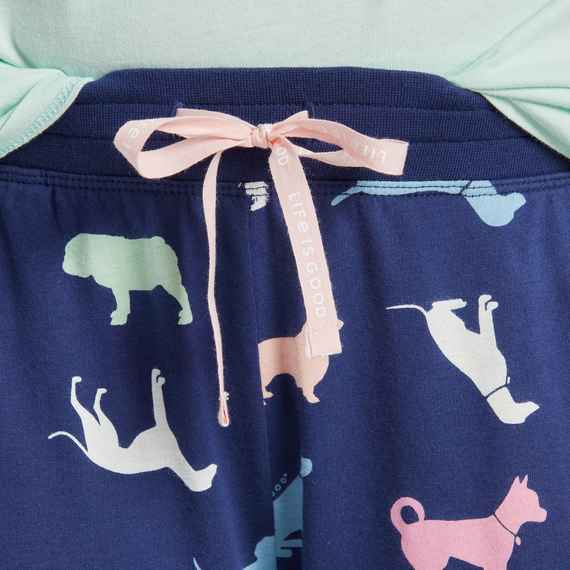 Colorful Dog Pattern Snuggle Up Pant