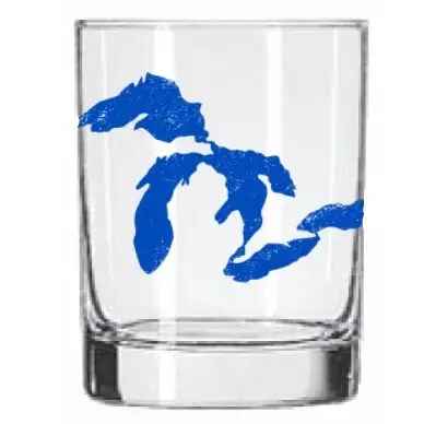 GREAT LAKES ROCKS GLASS