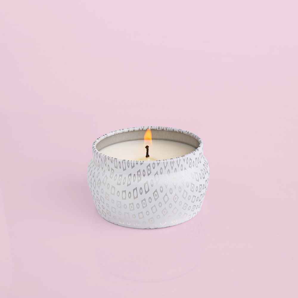 Volcano Signature White Mini Tin Candle