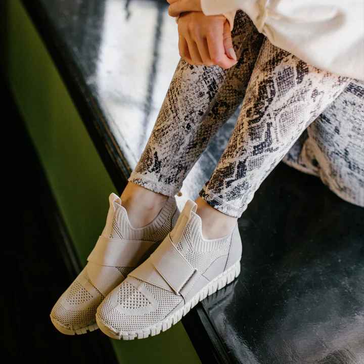 JACEE TAUPE KNIT SNEAKER