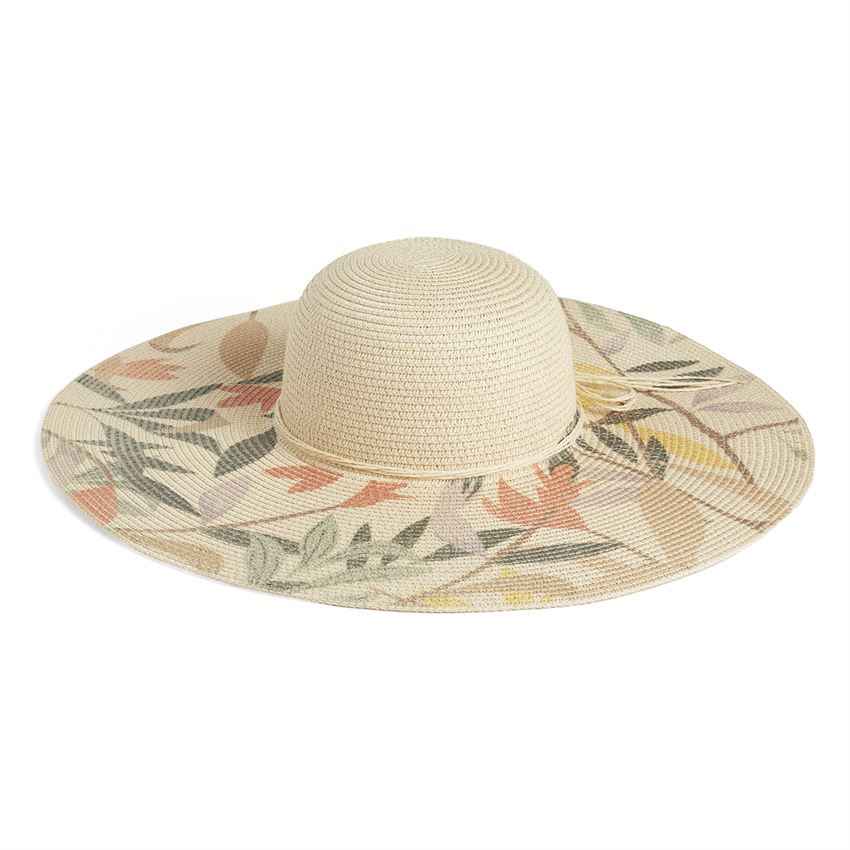 PALM BRIM FLOPPY HAT