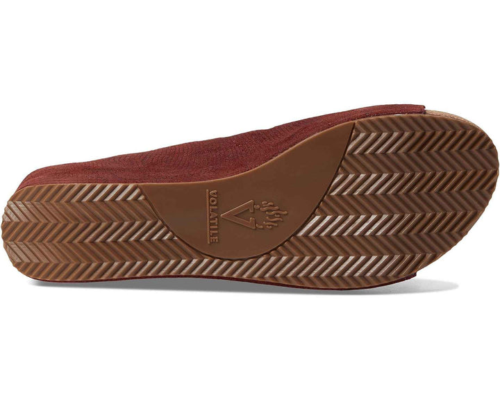 Carrier Oxblood Embossed Wedge