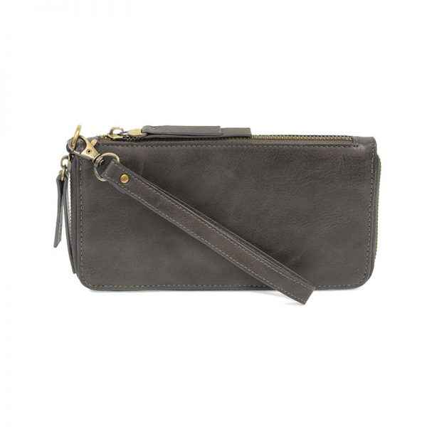 Charcoal Chloe Zip Around Wristlet
