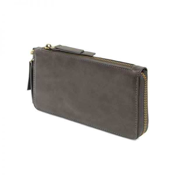 Charcoal Chloe Zip Around Wristlet
