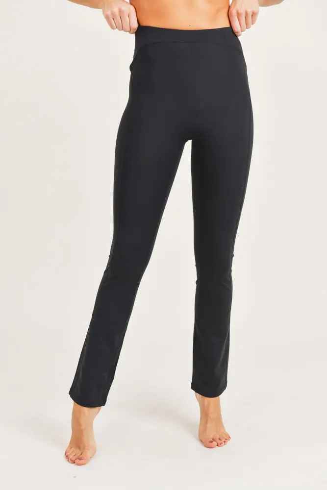 Black Essential Bootcut Highwaist Leggings