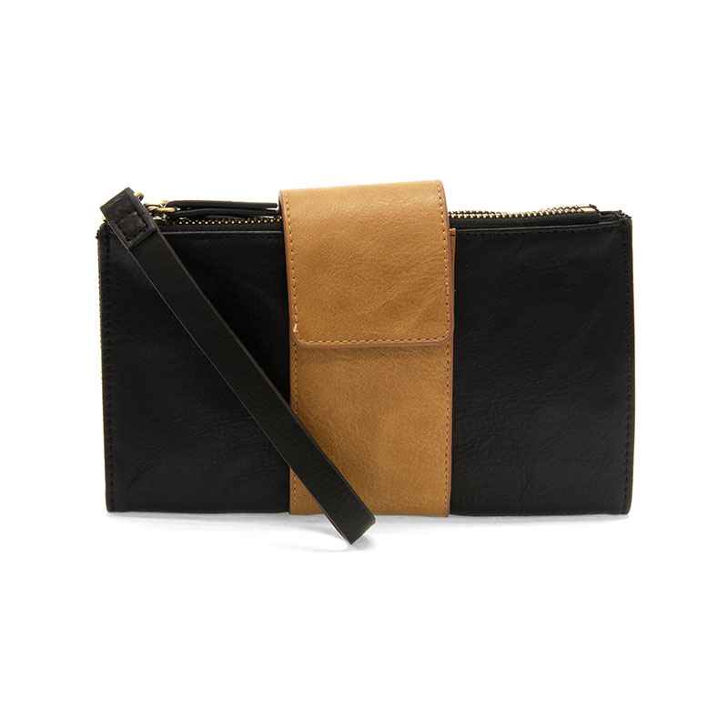 Black + Almond Camryn Colorblock Wallet Crossbody
