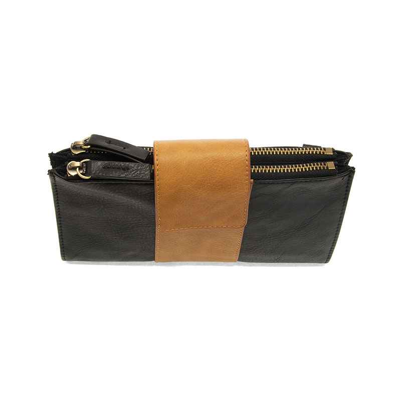 Black + Almond Camryn Colorblock Wallet Crossbody