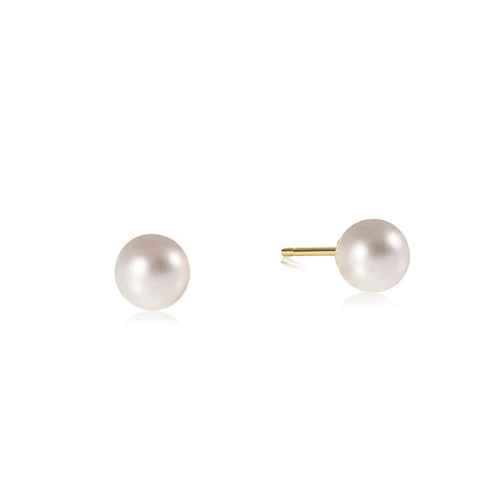 Pearl Classic 6mm Ball Stud Earrings