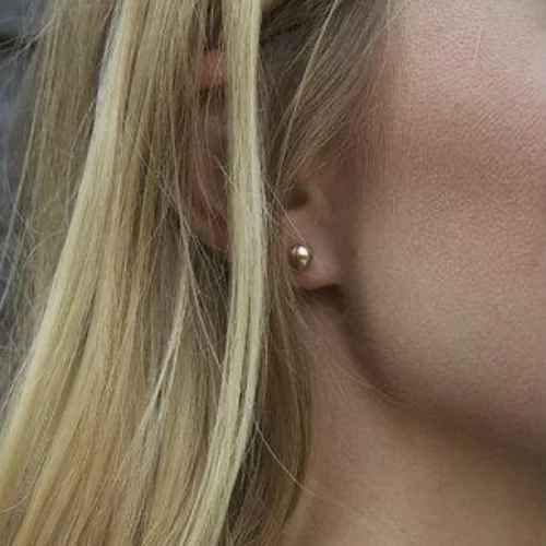 Gold Classic 6mm Ball Stud Earrings