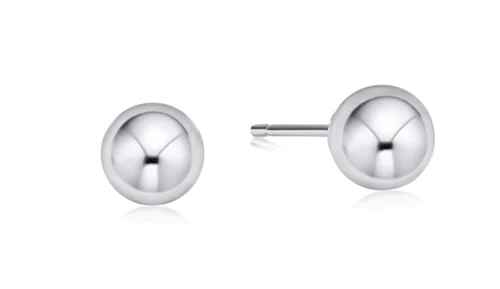 Sterling Classic 8mm Ball Stud Earrings