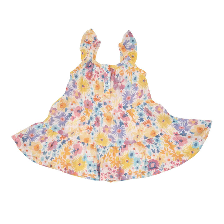 Toddler Painty Bright Floral Twirly Sundress