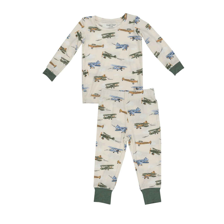 Toddler Vintage Airplane Longsleeve Loungewear Set