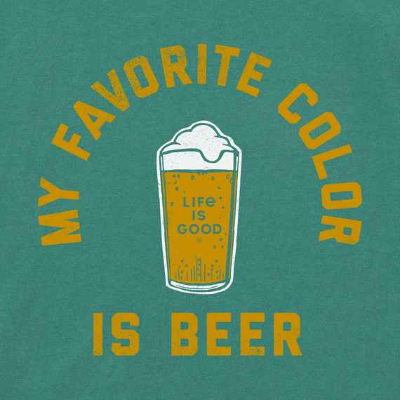 MY FAVORITE COLOR IS BEER CRUSHER TEE
