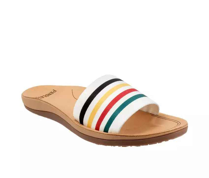 Pendleton Glacier White Stripe Slide