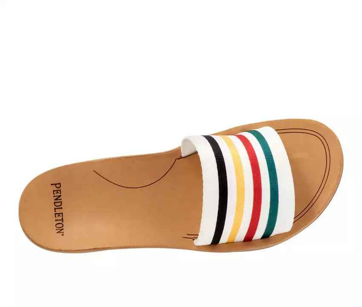 Pendleton Glacier White Stripe Slide