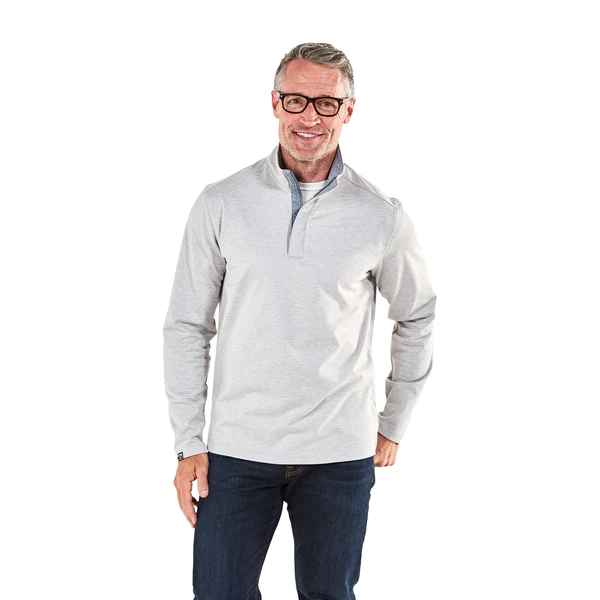 MEN'S OATMEAL GRAY SIDEKICK QUARTER ZIP