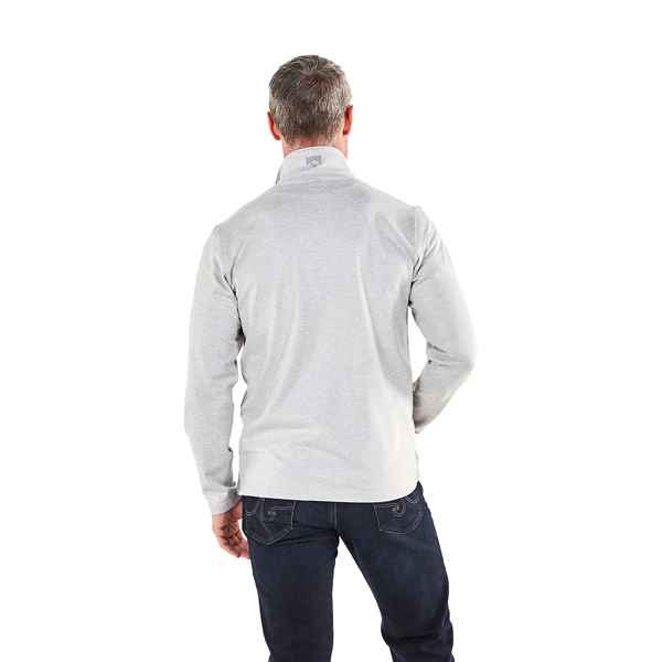 MEN'S OATMEAL GRAY SIDEKICK QUARTER ZIP
