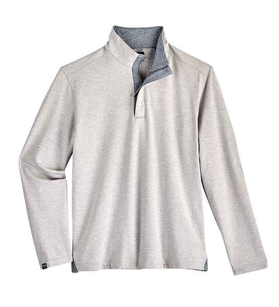 MEN'S OATMEAL GRAY SIDEKICK QUARTER ZIP